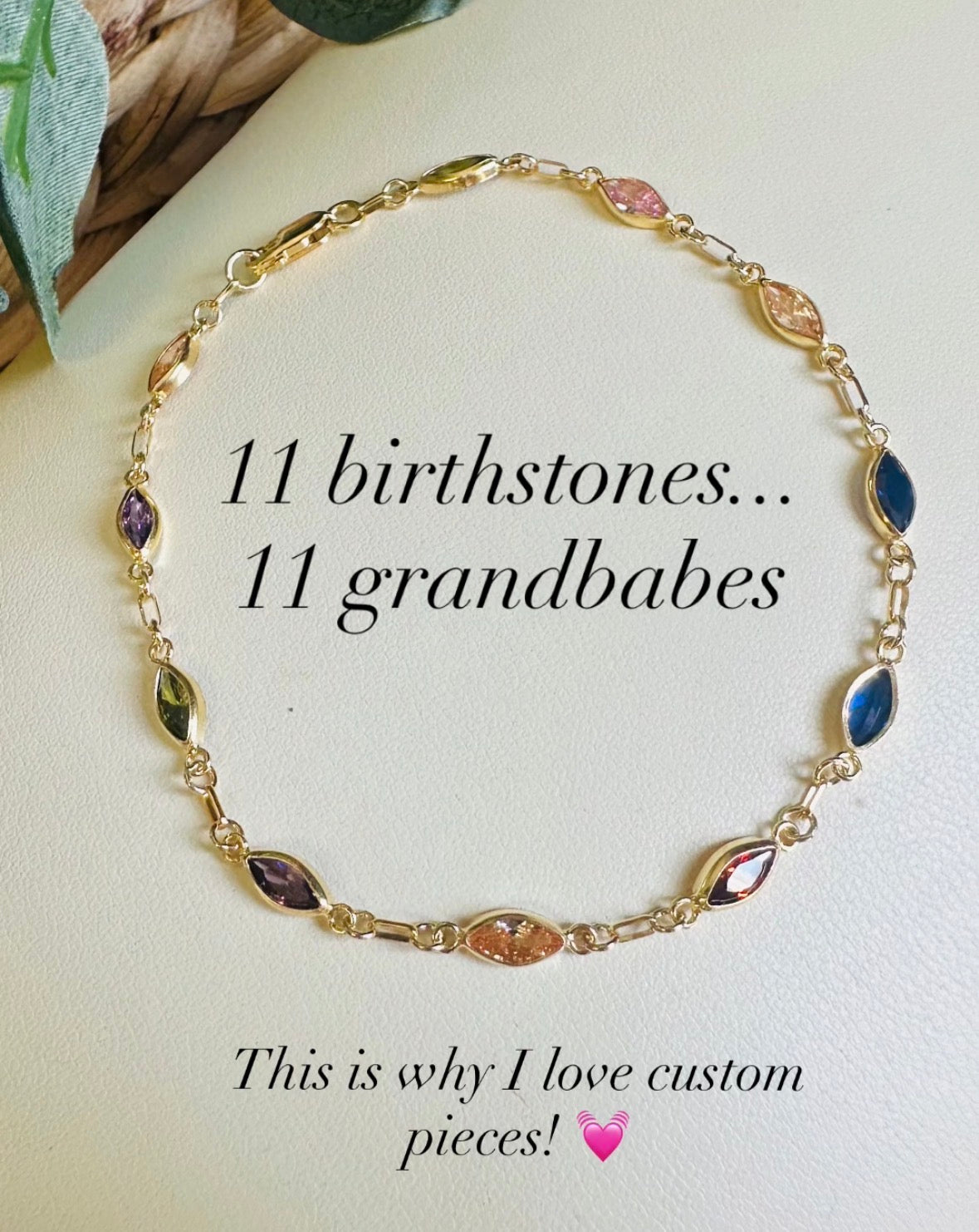 Custom Birthstone Bracelets