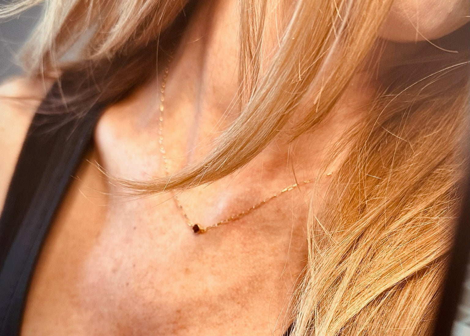 Permanent Necklace on Model